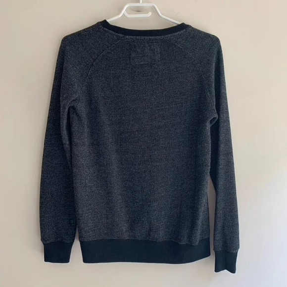 Roots Women’s Sweatshirt Leather Beaver logo Navy blue Pepper Size S - Picture 9 of 15